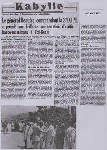 01 LADEPECHE QUOTIDIENNE D ALGERIE 14 15 AOUT 1955 -0122